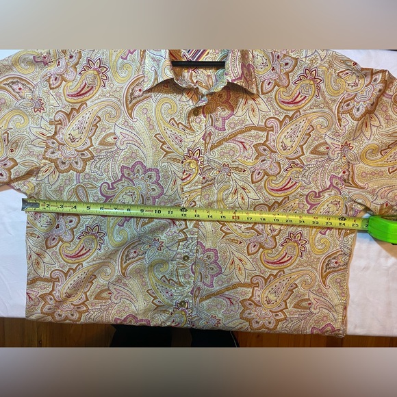 Tommy Hilfiger men's abstract floral long sleeve button up shirt- size XL - Picture 7 of 9